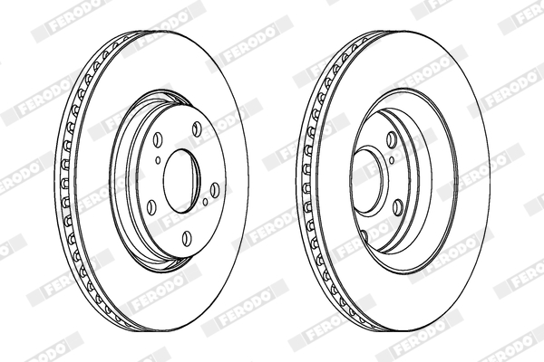 Disc frana TOYOTA VERSO (_R2_) 1.6 (ZGR20) benzina 110 cai FERODO DDF1756C