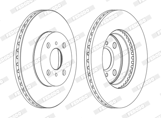 Disc frana TOYOTA YARIS (_P13_) 1.3 4WD (NSP135_, NSP135) benzina 95 cai FERODO DDF1779C