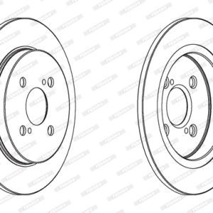 Disc frana TOYOTA IQ (_J1_) 1.0 (KGJ10_, KGJ10R) benzina 68 cai FERODO DDF1781C