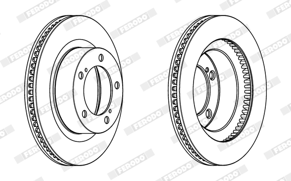 Disc frana TOYOTA LAND CRUISER 200 (_J2_) 4.5 D4-D (VDJ200) diesel 272 cai FERODO DDF1798C-1