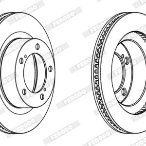 Disc frana TOYOTA LAND CRUISER 200 (_J2_) 4.7 V8 (UZJ200) benzina 288 cai FERODO DDF1798C-1
