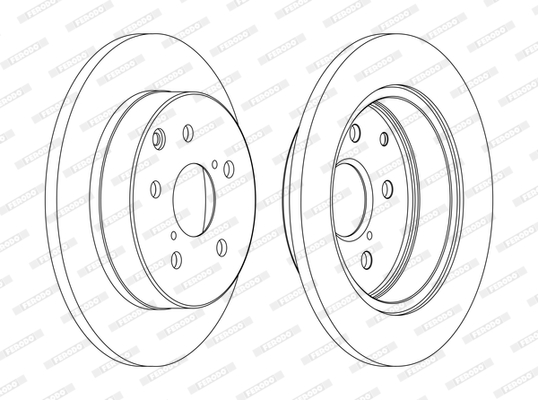Disc frana TOYOTA RAV 4 III (_A3_) 2.0 4WD (ZSA30_, ZSA30R) benzina 158 cai FERODO DDF1846C