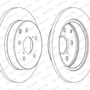 Disc frana TOYOTA RAV 4 IV VAN (_A4_) 2.2 D4d 4WD (ALA49) diesel 150 cai FERODO DDF1846C