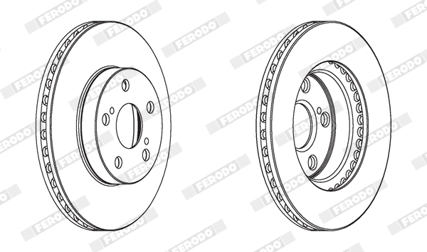 Disc frana TOYOTA PRIUS Liftback (_W2_) 1.5 Hybrid (NHW2_) benzina/elector 113 cai FERODO DDF1886C