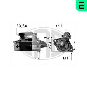 Electromotor TOYOTA AURIS (_E15_) 1.4 (ZZE150_, ZZE150R) benzina 97 cai ERA 220675A