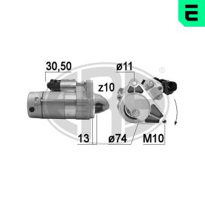 Electromotor TOYOTA AURIS (_E15_) 1.4 D-4D (NDE150_, NDE150R) diesel 90 cai ERA 220928A