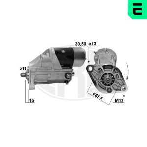Electromotor TOYOTA HILUX V pick-up (_N8_, _N9_, _N10_, _N11_) 2.4 D (LN90_, LN90R) diesel 79 cai ERA 221040A