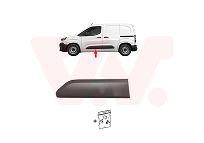Elemente decorative / protectie portiera TOYOTA PROACE CITY VERSO microbus (BKY_) 1.2 VVT-i 130 (BKYN) benzina 131 cai VAN WEZEL 0991403