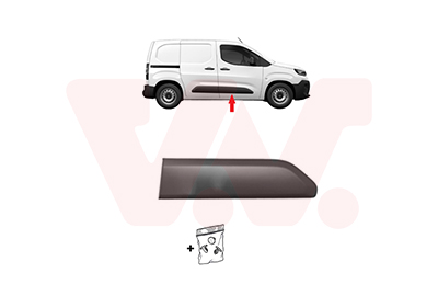 Elemente decorative / protectie portiera TOYOTA PROACE CITY VERSO microbus (BKY_) 1.5 D-4D 130 (BKYM) diesel 131 cai VAN WEZEL 0991404
