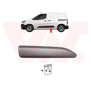 Elemente decorative / protectie portiera TOYOTA PROACE CITY Autoutilitara/limuzina spatioasa (BPZ_) 1.5 D-4D 130 4x4 (BPZM) diesel 131 cai VAN WEZEL 0991405