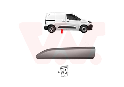 Elemente decorative / protectie portiera TOYOTA PROACE CITY VERSO microbus (BKY_) 1.2 VVT-i 130 (BKYN) benzina 131 cai VAN WEZEL 0991406