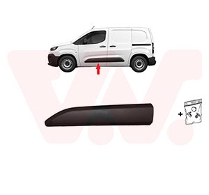 Elemente decorative / protectie portiera TOYOTA PROACE CITY Autoutilitara/limuzina spatioasa (BPZ_) 1.2 VVT-i 110 (BPZN) benzina 110 cai VAN WEZEL 0991423