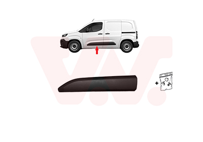 Elemente decorative / protectie portiera TOYOTA PROACE CITY VERSO microbus (BKY_) 1.5 D-4D 130 (BKYM) diesel 131 cai VAN WEZEL 0991423