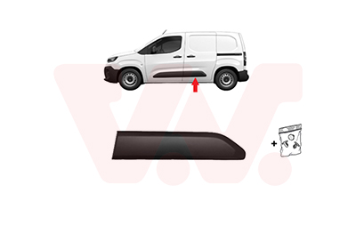 Elemente decorative / protectie portiera TOYOTA PROACE CITY VERSO microbus (BKY_) 1.2 VVT-i 110 (BKYN) benzina 110 cai VAN WEZEL 0991425