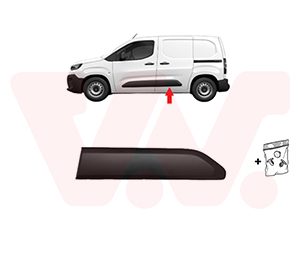 Elemente decorative / protectie portiera TOYOTA PROACE CITY VERSO microbus (BKY_) 1.2 VVT-i 130 (BKYN) benzina 131 cai VAN WEZEL 0991425
