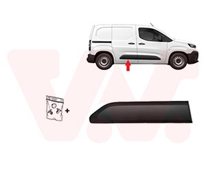 Elemente decorative / protectie portiera TOYOTA PROACE CITY Autoutilitara/limuzina spatioasa (BPZ_) 1.2 VVT-i 110 (BPZN) benzina 110 cai VAN WEZEL 0991426
