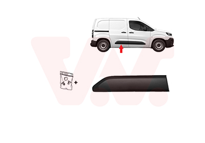 Elemente decorative / protectie portiera TOYOTA PROACE CITY VERSO microbus (BKY_) 1.5 D-4D 130 (BKYM) diesel 131 cai VAN WEZEL 0991426