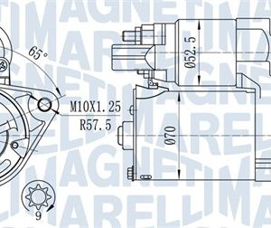 Electromotor TOYOTA YARIS (_P9_) 1.3 VVT-i (SCP90_, SCP90R) benzina 87 cai MAGNETI MARELLI 063721450010