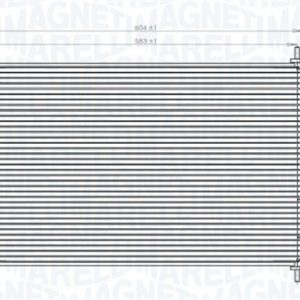 Condensator climatizare TOYOTA VERSO (_R2_) 1.6 (ZGR20_, ZGR20R) benzina 132 cai MAGNETI MARELLI 350203767000