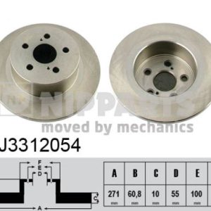 Disc frana TOYOTA AVENSIS Liftback (_T22_) 2.0 VVT-i (AZT220_, AZT220R) benzina 150 cai NIPPARTS J3312054