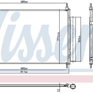 Condensator climatizare TOYOTA AURIS combi (_E18_) 1.3 (NRE180_) benzina 99 cai NISSENS 940953