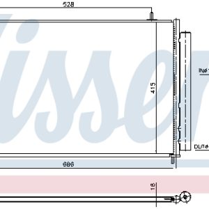 Condensator climatizare TOYOTA RAV 4 IV (_A4_) 2.0 D (WWA42_) diesel 143 cai NISSENS 940961