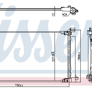 Condensator climatizare TOYOTA COROLLA hatchback (_E21_, _EA1_, _EH1_) 2.0 Hybrid (MZEH12) benzina/elector 184 cai NISSENS 940970