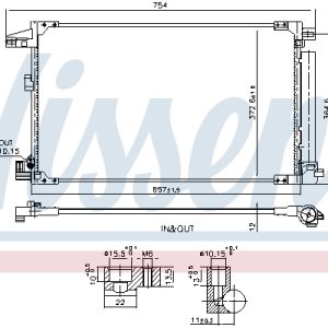 Condensator climatizare TOYOTA YARIS (_P21_, _PA1_, _PH1_) 1.5 Hybrid (MXPH10, MXPH11) benzina/elector 116 cai NISSENS 940976