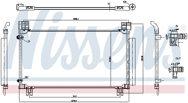 Condensator climatizare TOYOTA YARIS (_P13_) 1.5 (NSP131_) benzina 112 cai NISSENS 941277