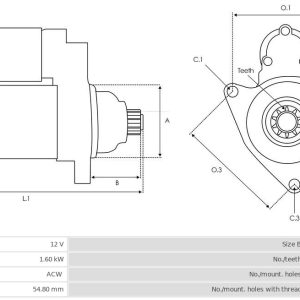 Electromotor TOYOTA AVENSIS combi (_T25_) 2.0 VVT-i (AZT250_, AZT250R) benzina 155 cai AS-PL S6194