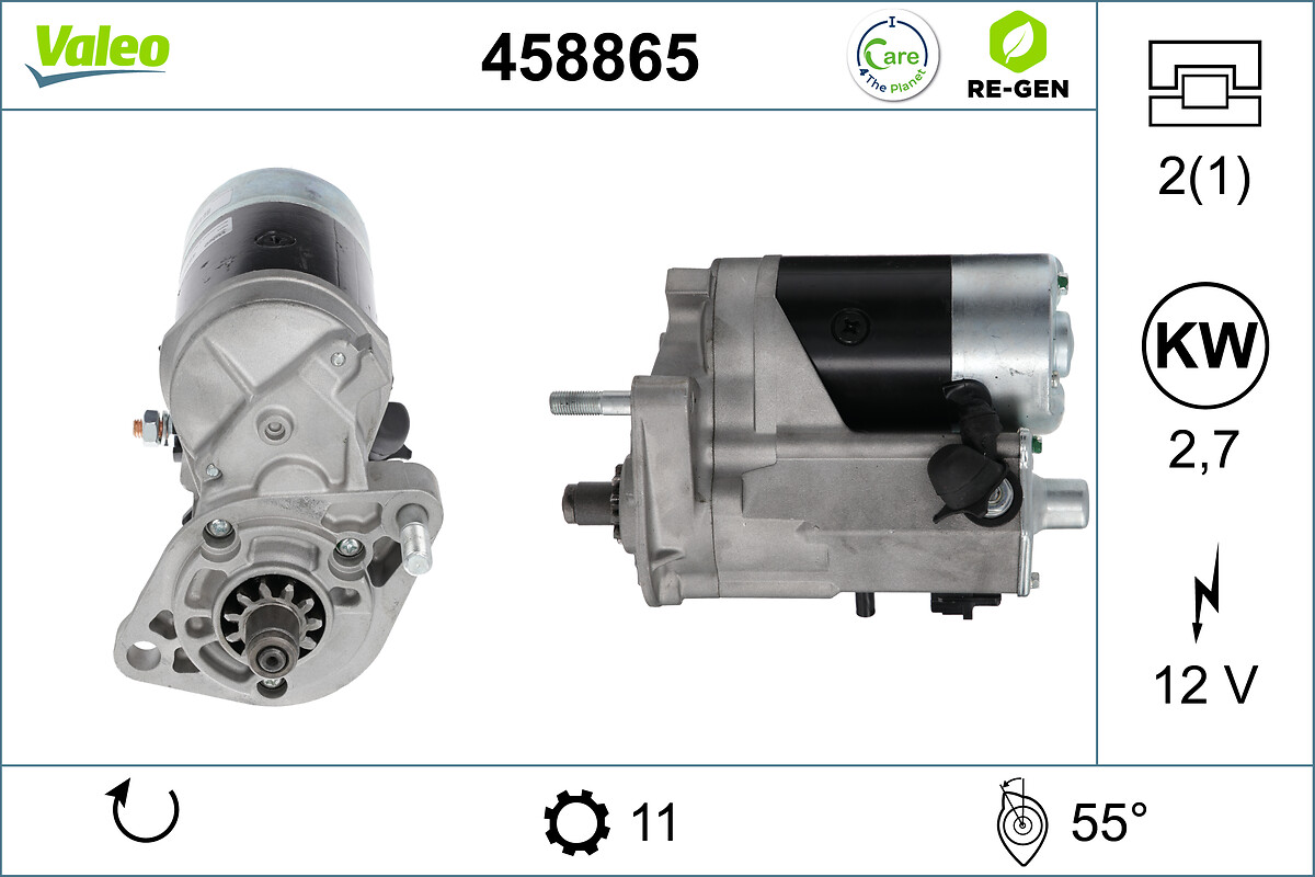 Electromotor TOYOTA LAND CRUISER 90 (_J9_) 3.0 TD (KZJ90_, KZJ95_, KZJ90R, KZJ95R, KZJ90W, KZJ95W) diesel 125 cai VALEO 458865