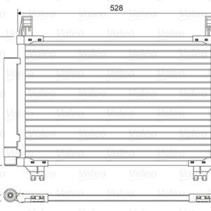 Condensator climatizare TOYOTA YARIS Caseta/ Hatchback (_P13_) 1.0 VVTi (KSP130) benzina 69 cai VALEO 814449