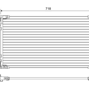 Condensator climatizare TOYOTA C-HR (_X1_) 1.8 Hybrid (ZYX10_, ZYX11_, ZYX10R, ZYX11R) benzina/elector 122 cai VALEO 822658