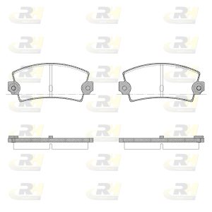 Placute frana VOLVO C30 (533) 2.0 FlexFuel Benzina/Etanol 146 cai ROADHOUSE 2021.36