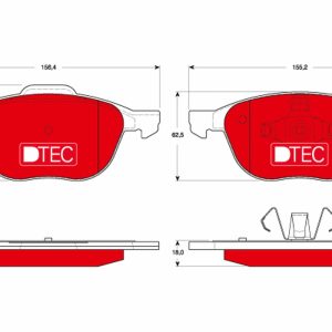 Placute frana VOLVO C30 (533) D5 diesel 163 cai TRW GDB1583DTE