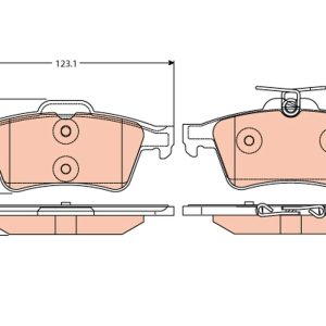 Placute frana VOLVO C30 (533) D3 diesel 150 cai TRW GDB2086