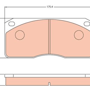 Placute frana VOLVO FL4 FL 408 diesel 112 cai TRW GDB5056