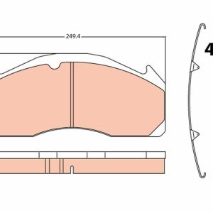 Placute frana VOLVO FL FL 250-15 diesel 250 cai TRW GDB5085