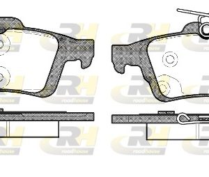 Placute frana VOLVO C30 (533) T5 benzina 220 cai ROADHOUSE 2842.70