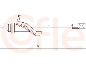 Cablu frana de parcare VOLVO C30 (533) 2.0 benzina 145 cai COFLE 10.5369