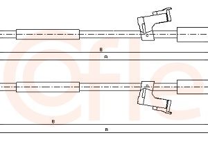 Cablu frana de parcare VOLVO C30 (533) D5 diesel 180 cai COFLE 10.8227