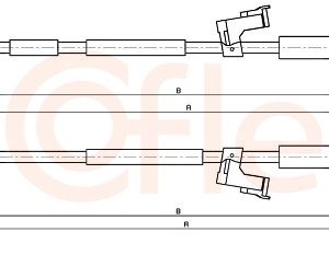Cablu frana de parcare VOLVO C30 (533) D3 diesel 150 cai COFLE 10.8228