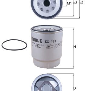 Filtru combustibil VOLVO FM II FM 420 LNG diesel 420 cai MAHLE ORIGINAL KC 491D