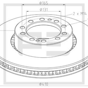 Disc frana VOLVO FL FL 250-15 diesel 250 cai PE AUTOMOTIVE 146.212-00A