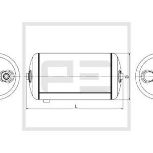 Rezervor aer sistem compresor VOLVO FM FM 390 diesel 390 cai PE AUTOMOTIVE 146.500-80A