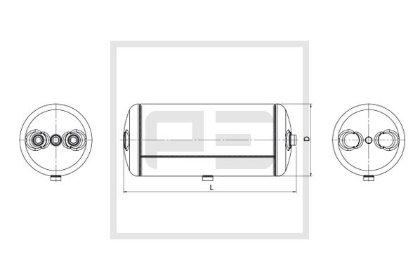 Rezervor aer sistem compresor VOLVO FL FL 180-12 diesel 180 cai PE AUTOMOTIVE 146.513-80A