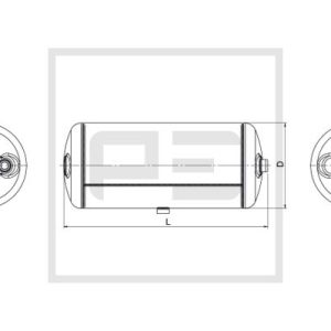 Rezervor aer sistem compresor VOLVO FL FL 250-9 diesel 250 cai PE AUTOMOTIVE 146.513-80A
