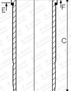 Camasa cilindru VOLVO FL10 FL 10/310 diesel 310 cai GOETZE ENGINE 15-459350-00
