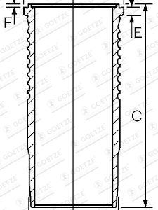 Camasa cilindru VOLVO FL10 FL 10/310 diesel 310 cai GOETZE ENGINE 15-677620-00