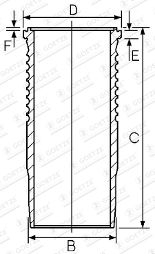 Camasa cilindru VOLVO FL10 FL 10/280 diesel 275 cai GOETZE ENGINE 15-677620-00